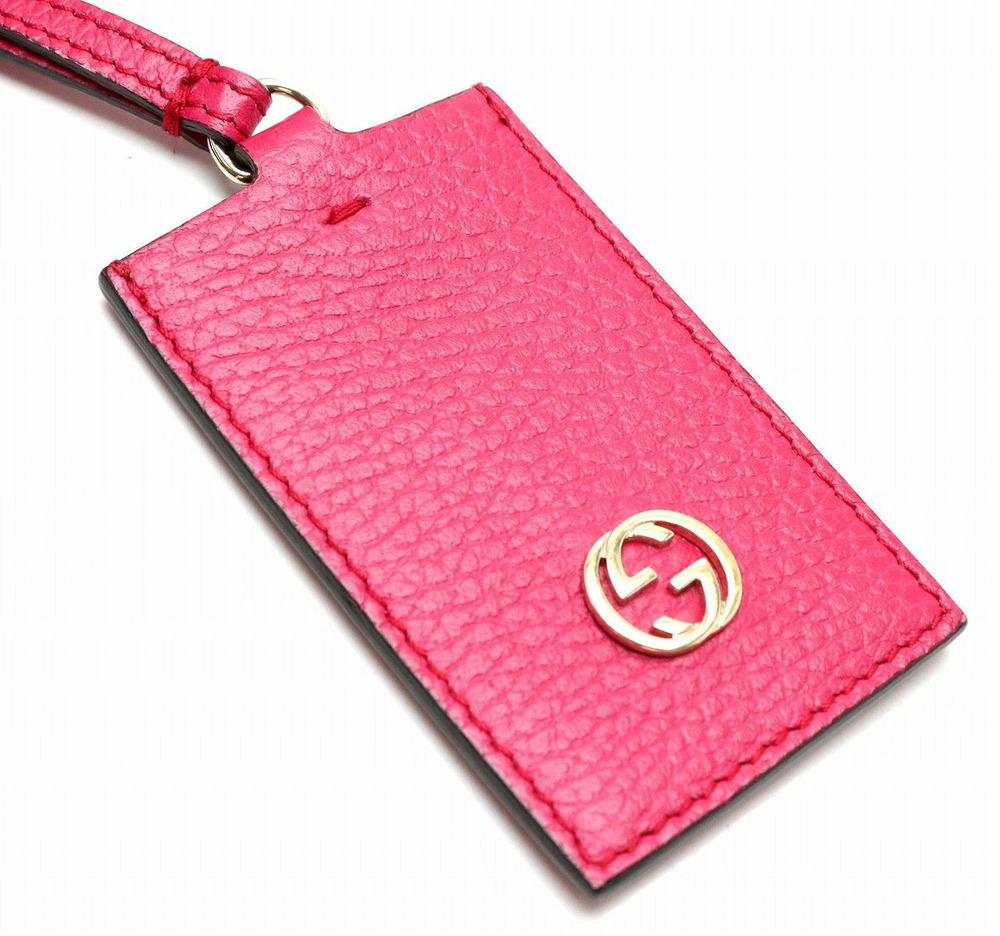 Gucci Swing Handbag Crossbody Bag Leather Pink - Picture 8 of 9